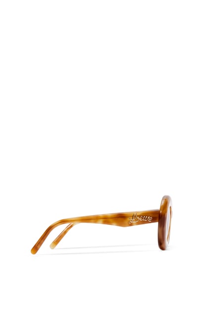 LOEWE Flügel-Sonnenbrille aus Acetat Helles Havanna plp_rd