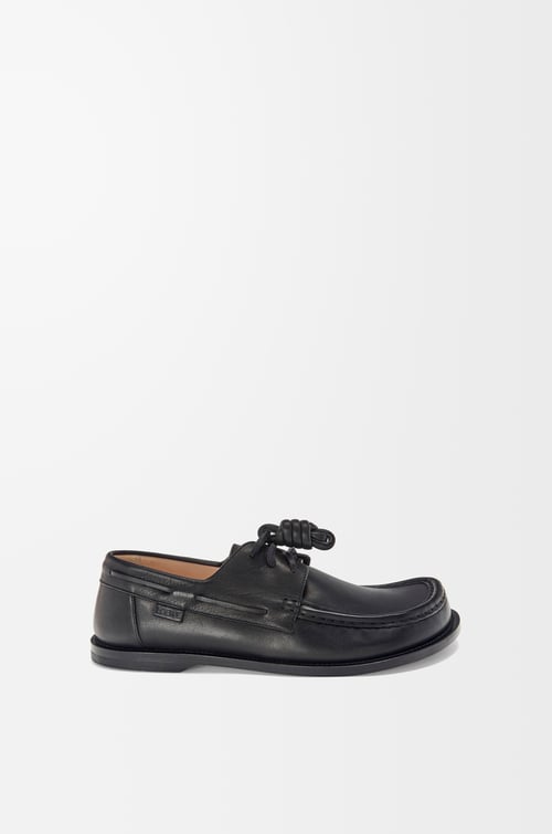 LOEWE Náutico Campo en piel de ternera Negro
