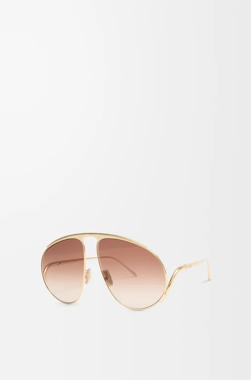 LOEWE Hillock Sonnenbrille Braun Mit Farbverlauf