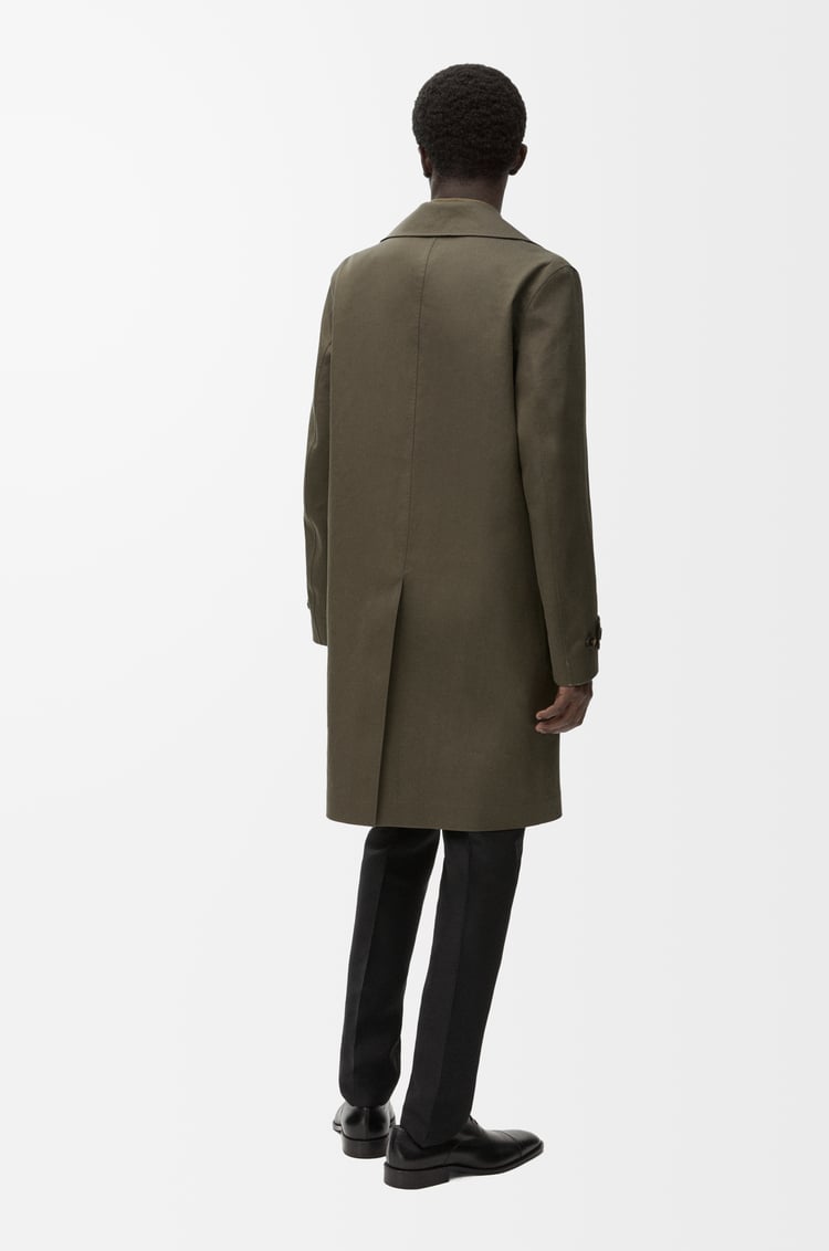 LOEWE Abrigo en algodón Verde Caqui