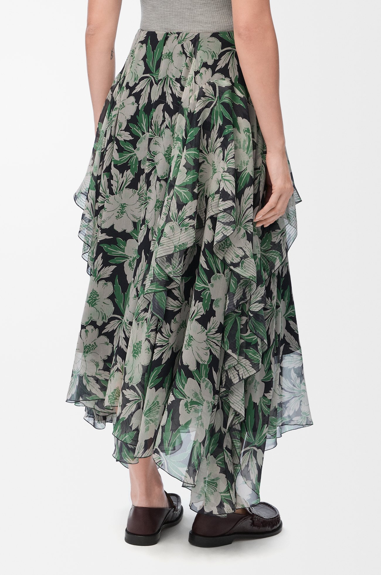 LOEWE Skirt in silk Multicolor plp_rd
