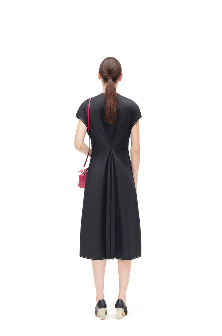 LOEWE Draped dress in cashmere Black