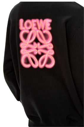 LOEWE LOEWE neon hoodie in cotton Black