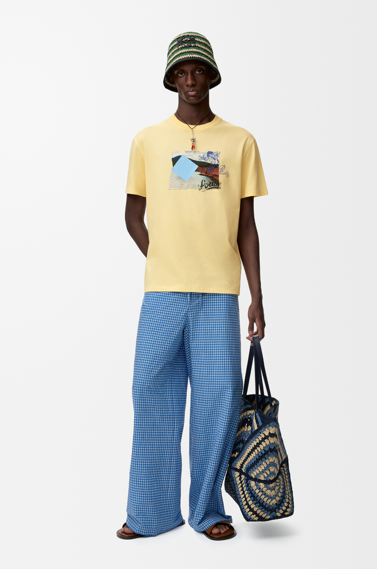 LOEWE Relaxed fit T-shirt in technical cotton Yellow