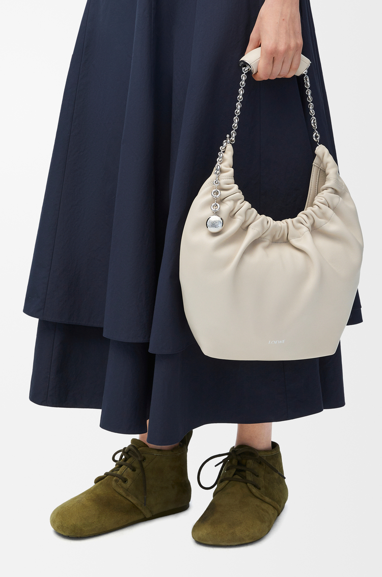 LOEWE Small Squeeze bag in mellow nappa lambskin Sea Salt