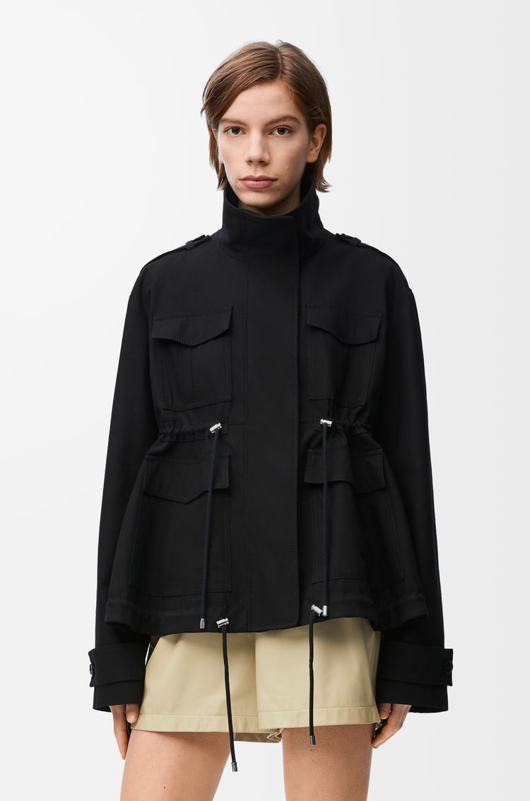 LOEWE Parka en algodón Negro