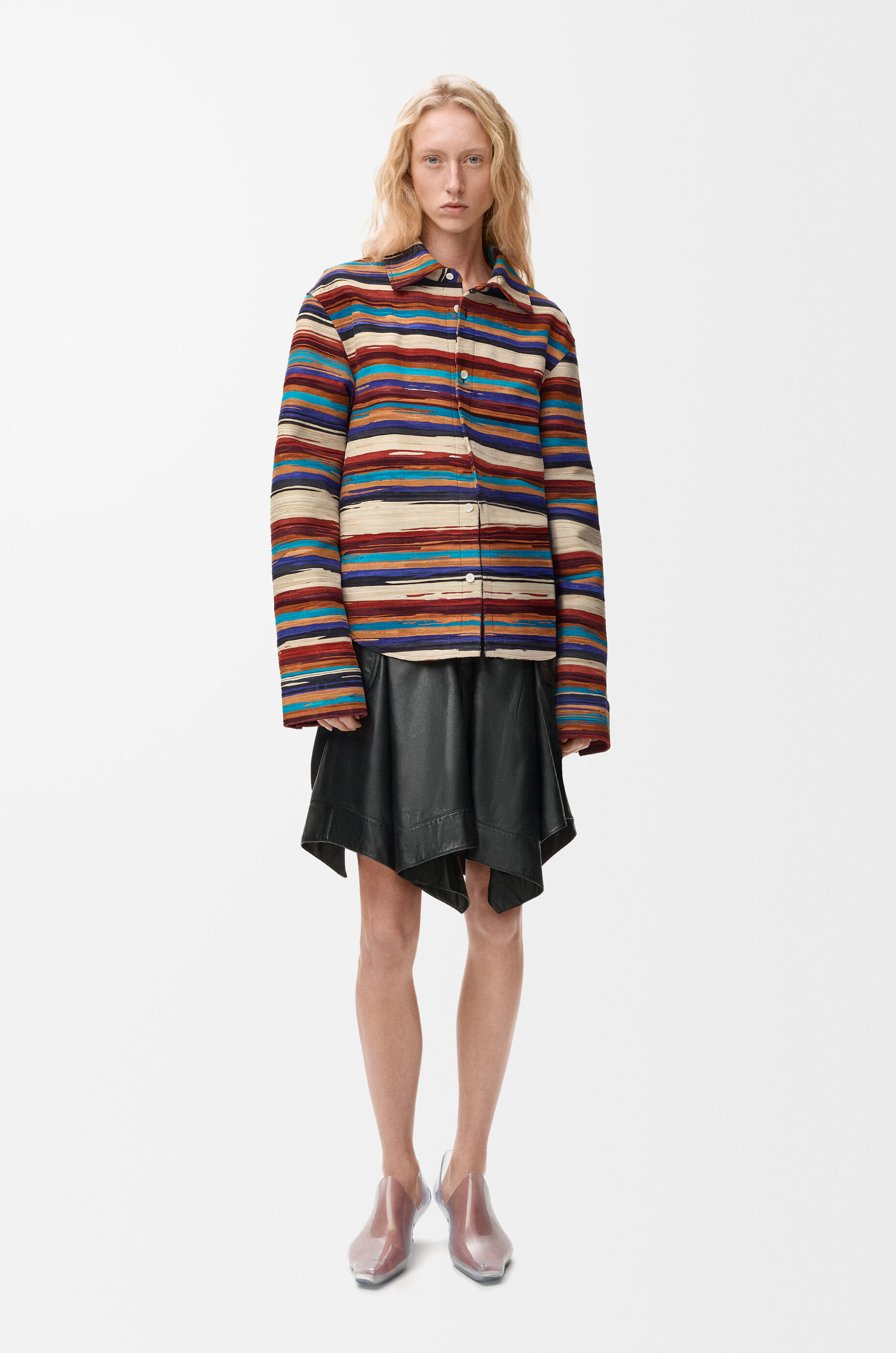 Overshirt in nubuck lambskin Multicolor - LOEWE USA Official Website