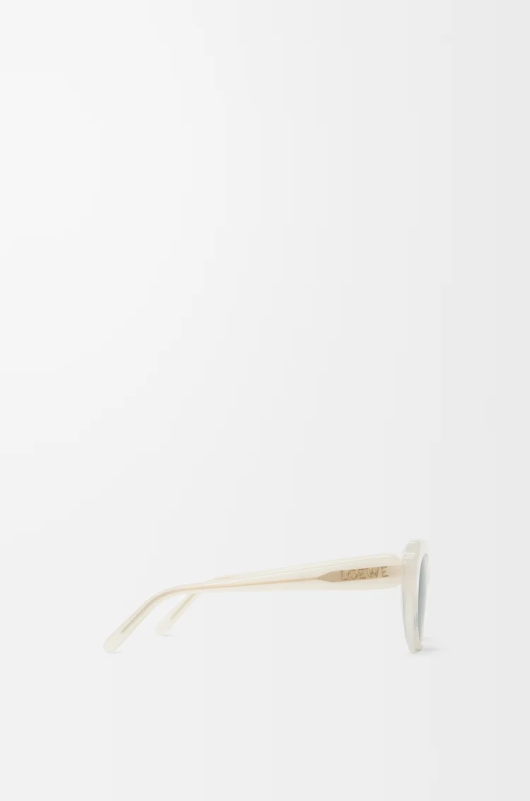 LOEWE スワン スリム サングラス Milky Ivory