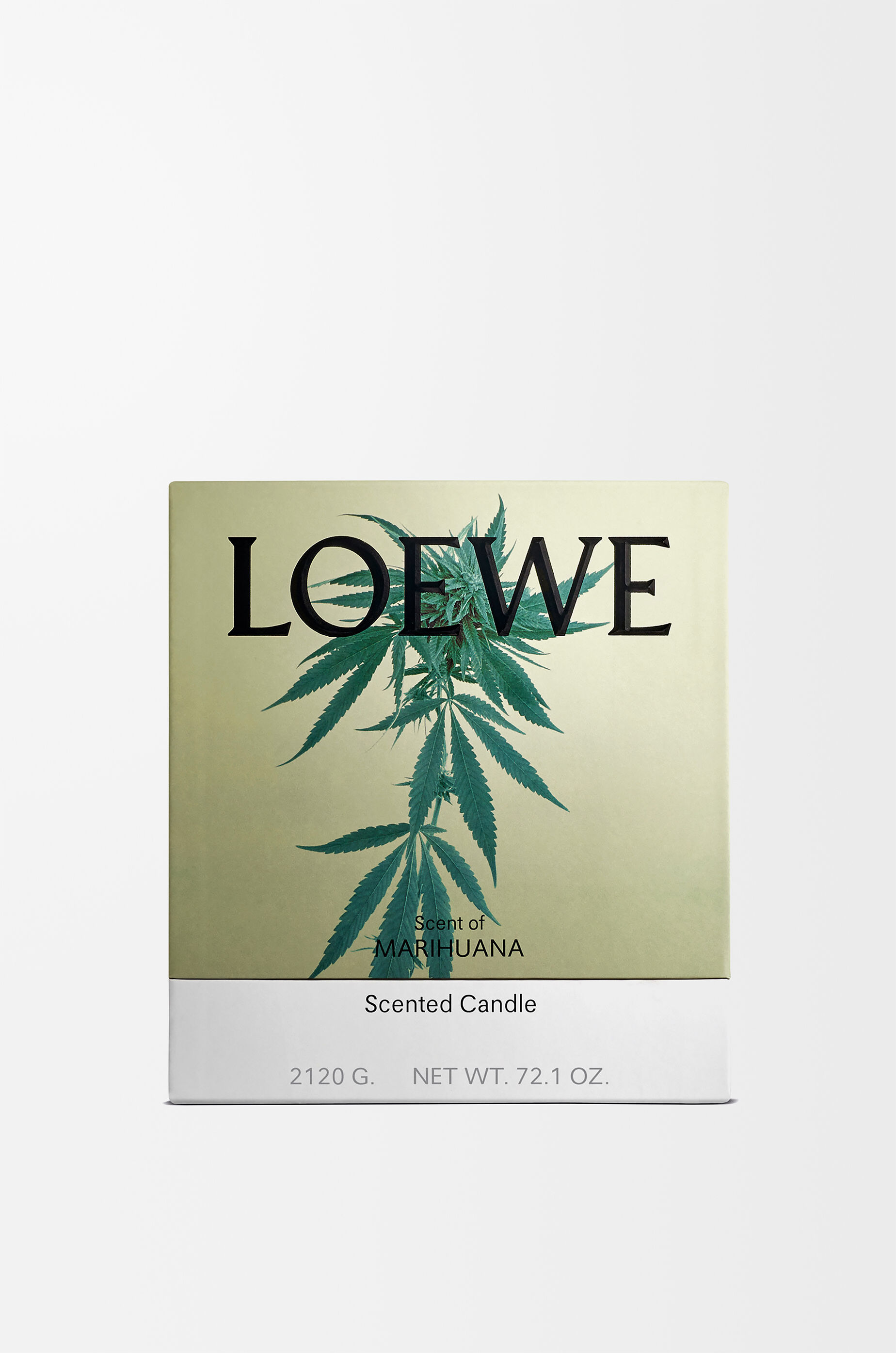 無料配達 Large Scent LOEWE - Green candle Marihuana of キャンドル