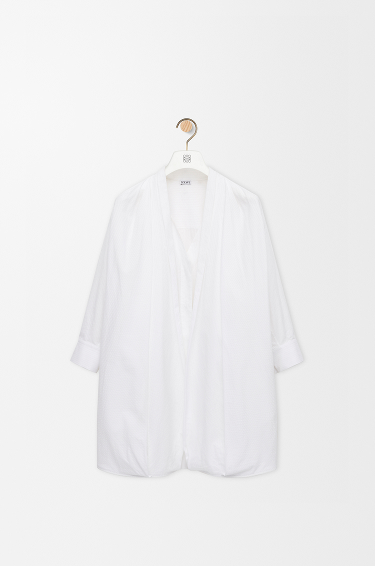 LOEWE Draped dress in cotton White