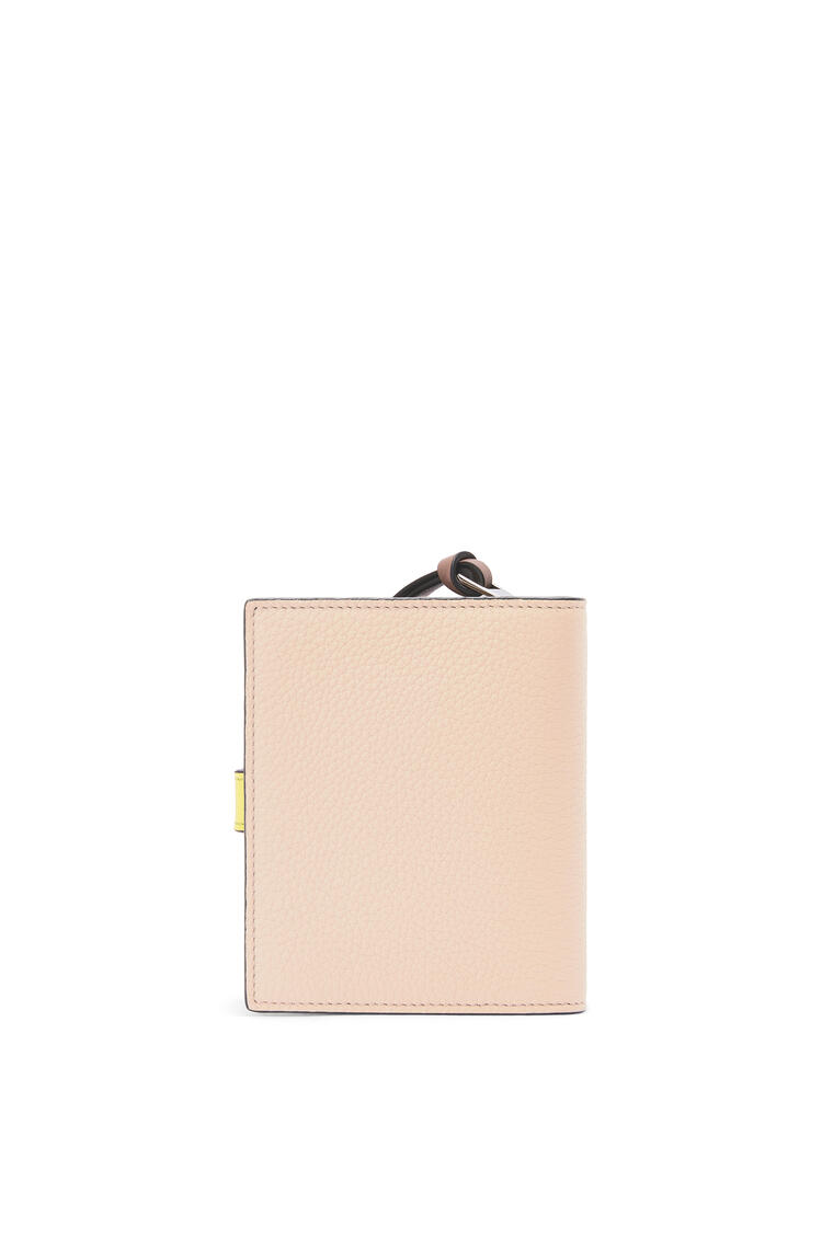 LOEWE コンパクト ジップ ウォレット (ソフトグレインカーフ) Nude/Citronelle pdp_rd