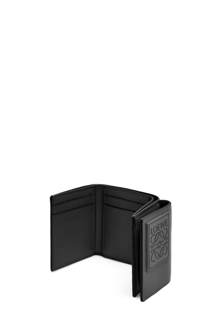 LOEWE Trifold wallet in satin calfskin Black