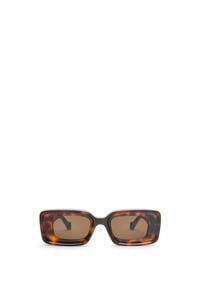 LOEWE Rectangular sunglasses in acetate 哈瓦那棕
