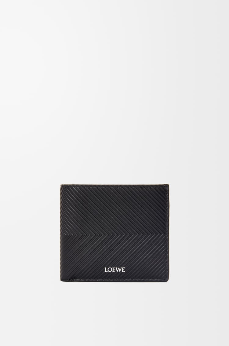 LOEWE Cartera con dos pliegues en piel de ternera Negro