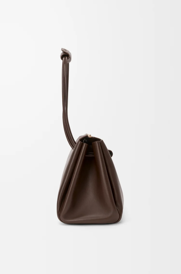 LOEWE Borsa Madrid grande in morbida pelle di vitello Brownie Scuro