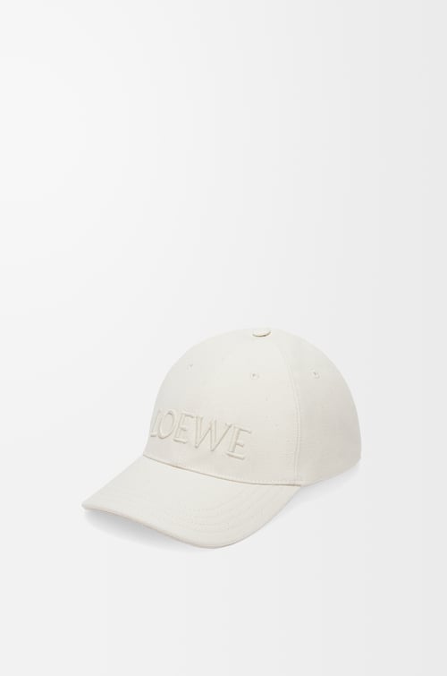 LOEWE Gorra en lona Blanco Suave plp_rd