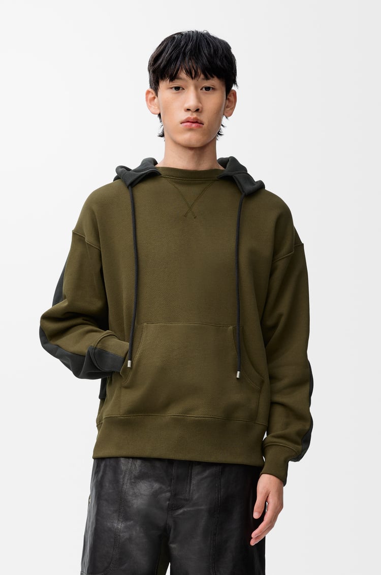 LOEWE フーディー（コットン） Khaki Green/Anthracite