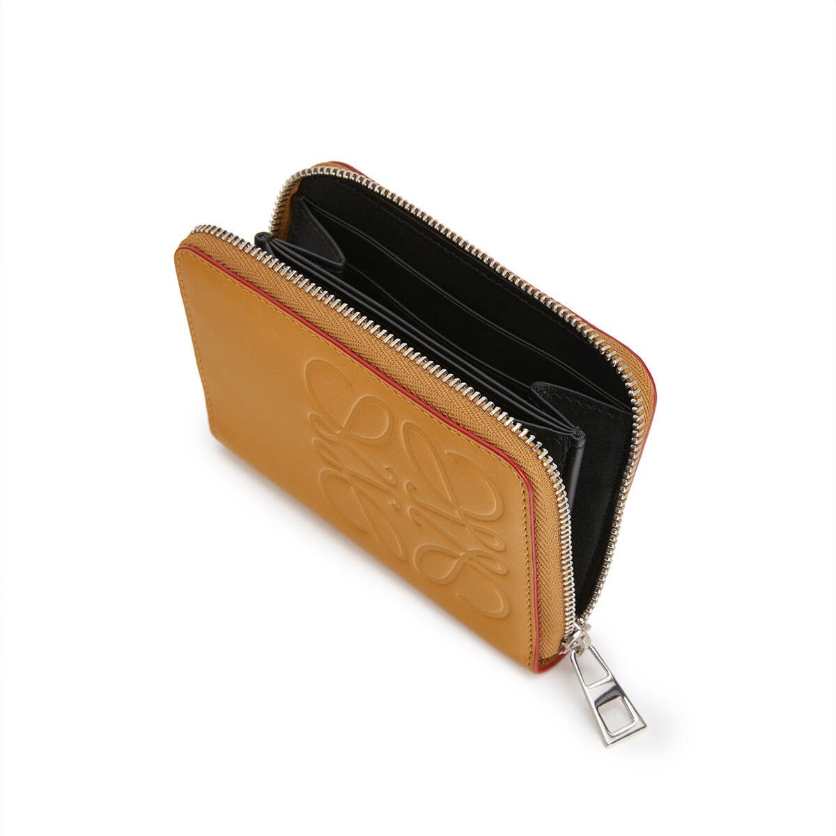 Brand 6 Card Zip Wallet Honey - LOEWE