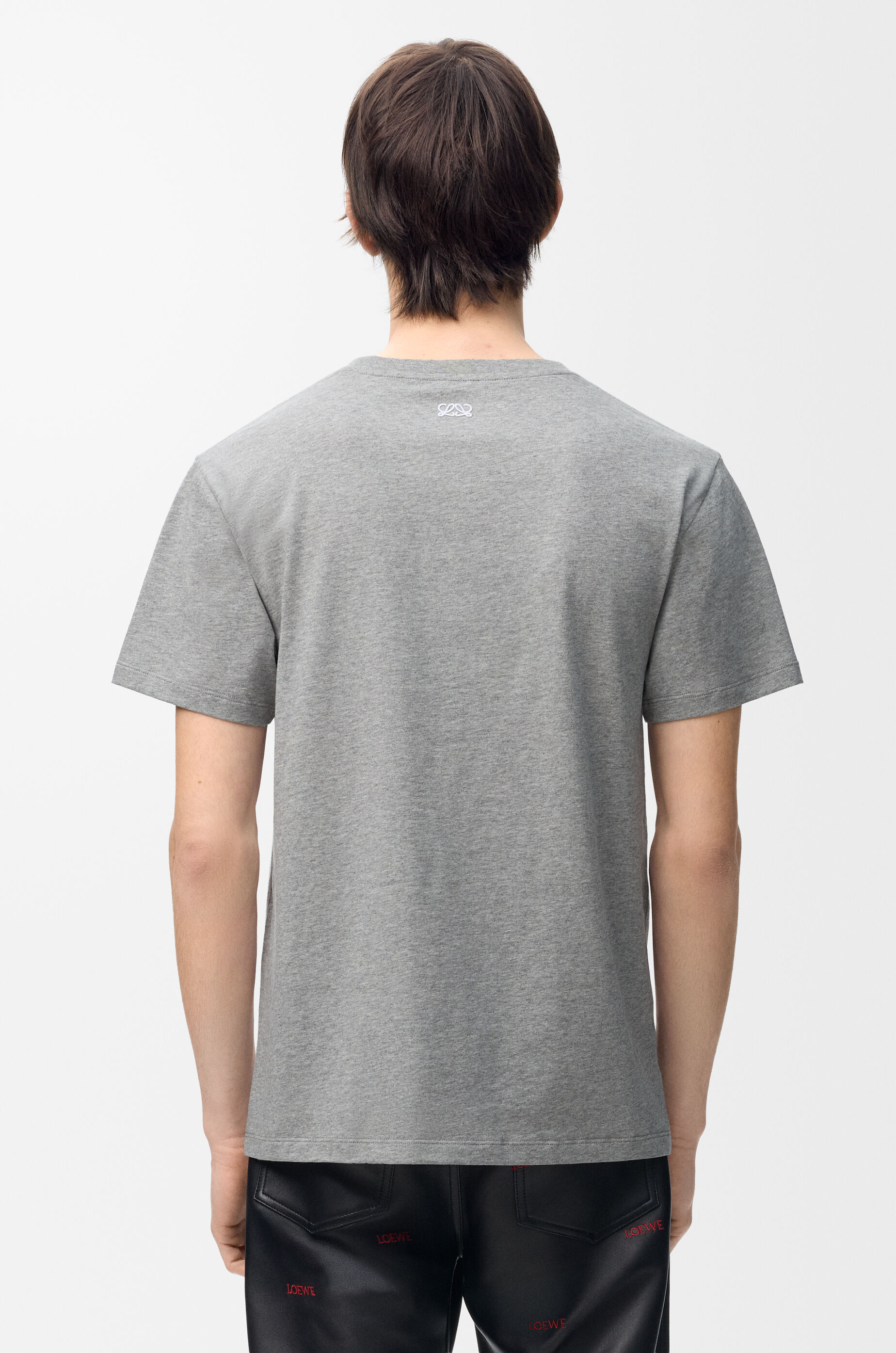 Regular fit t-shirt in cotton グレー - ロエベ 日本 公式サイト