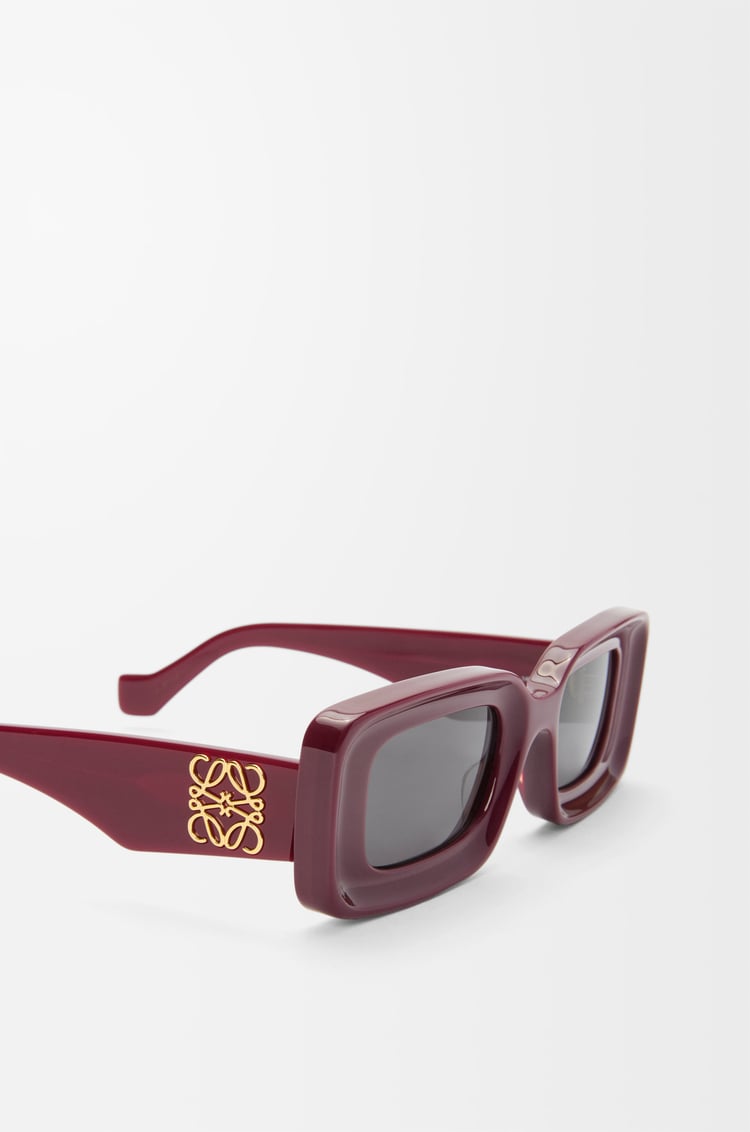 LOEWE Gafas de sol rectangulares Burdeos