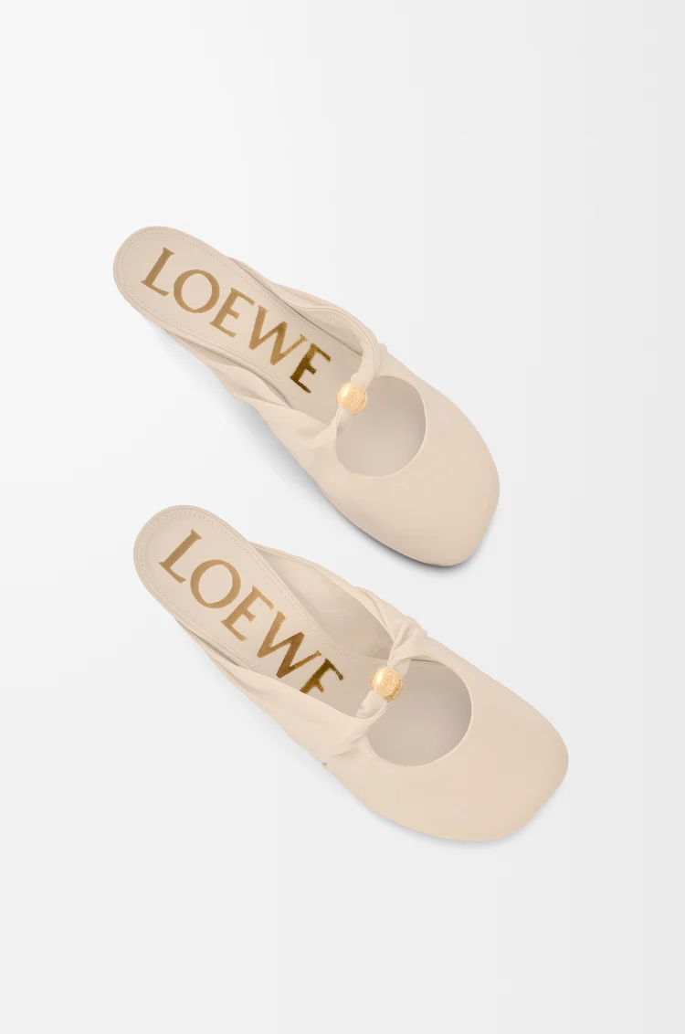 LOEWE Mule Pebble Soft en piel napa de cordero Masa