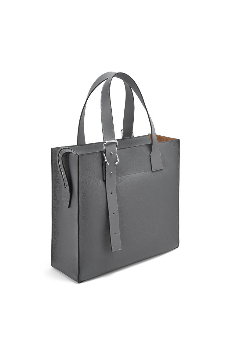 LOEWE Buckle Zip tote in soft grained calfskin Anthracite pdp_rd