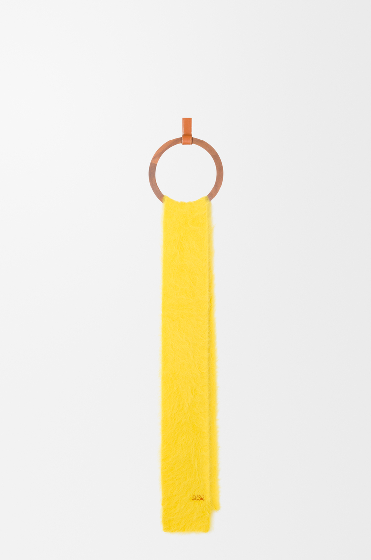LOEWE Bufanda en alpaca Amarillo