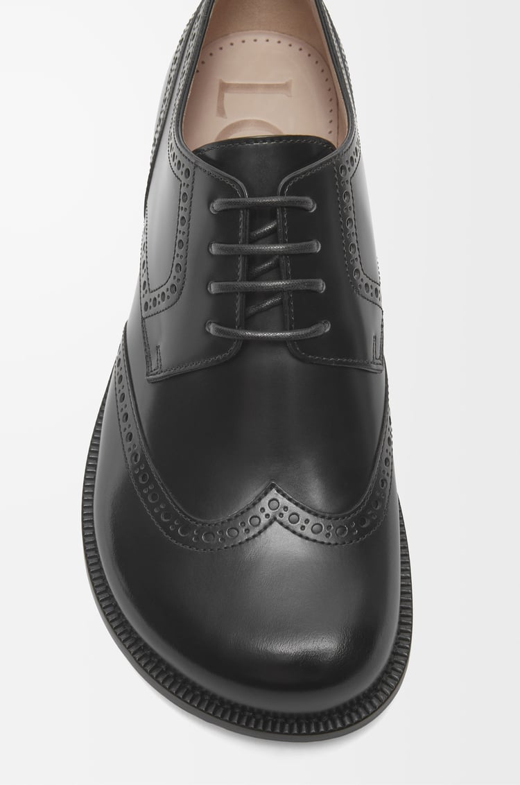 LOEWE Derby brogue Campo en piel de ternera Negro