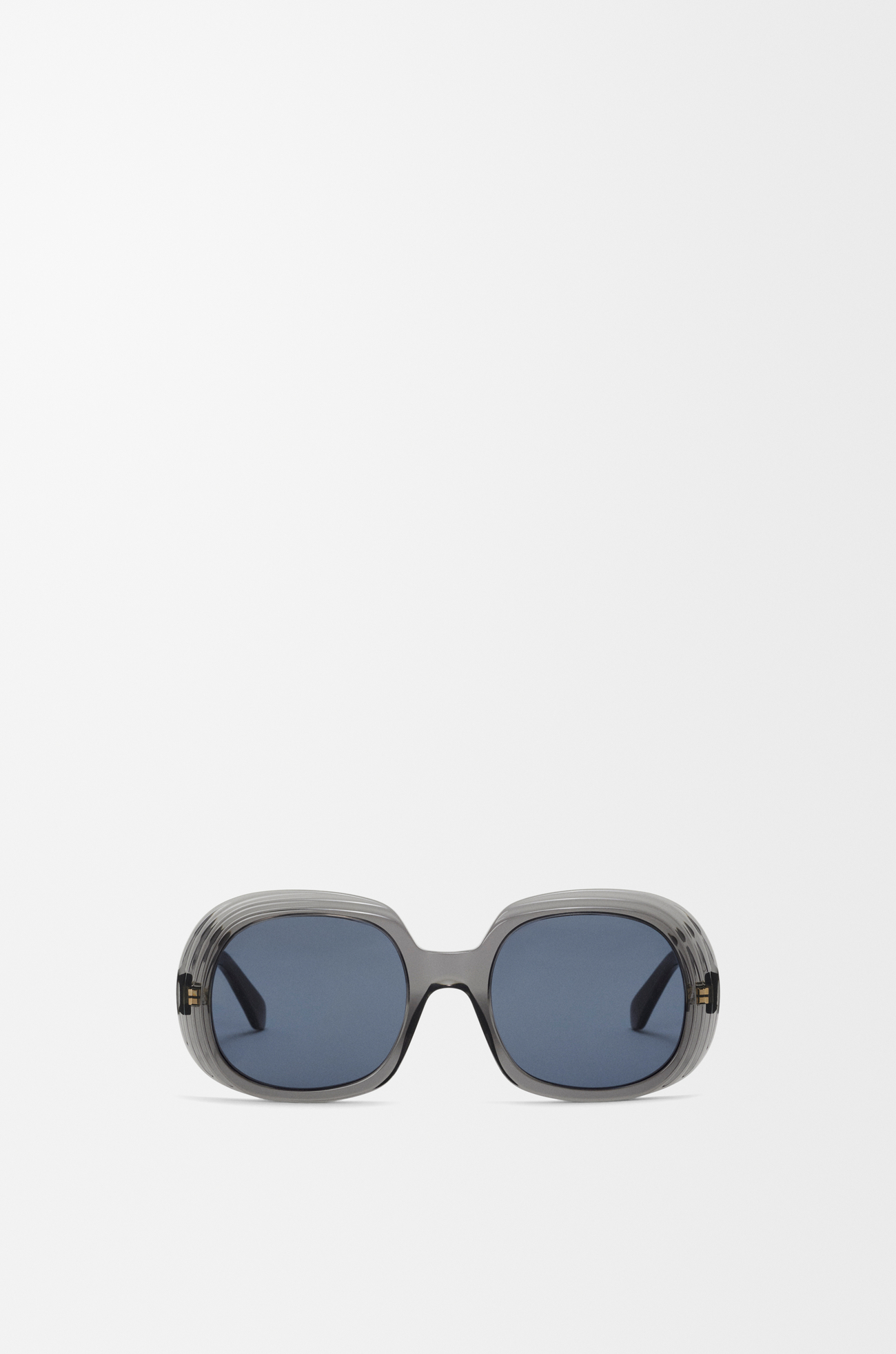 LOEWE 迷你 Anagram Steps 方形太阳镜 Transparent Asphalt