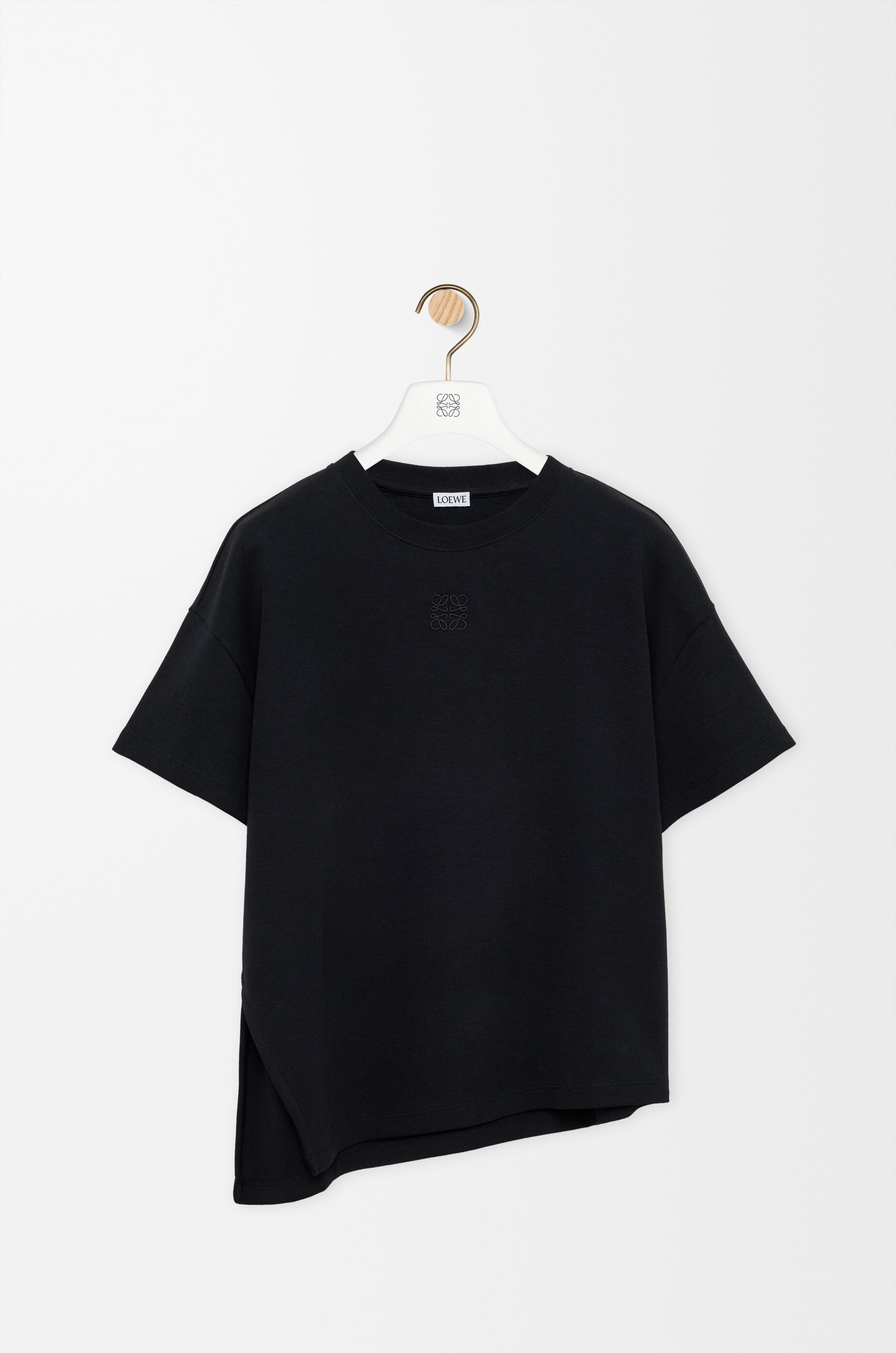 アシンメトリー Tシャツ（コットンブレンド） ブラック - ロエベ 日本