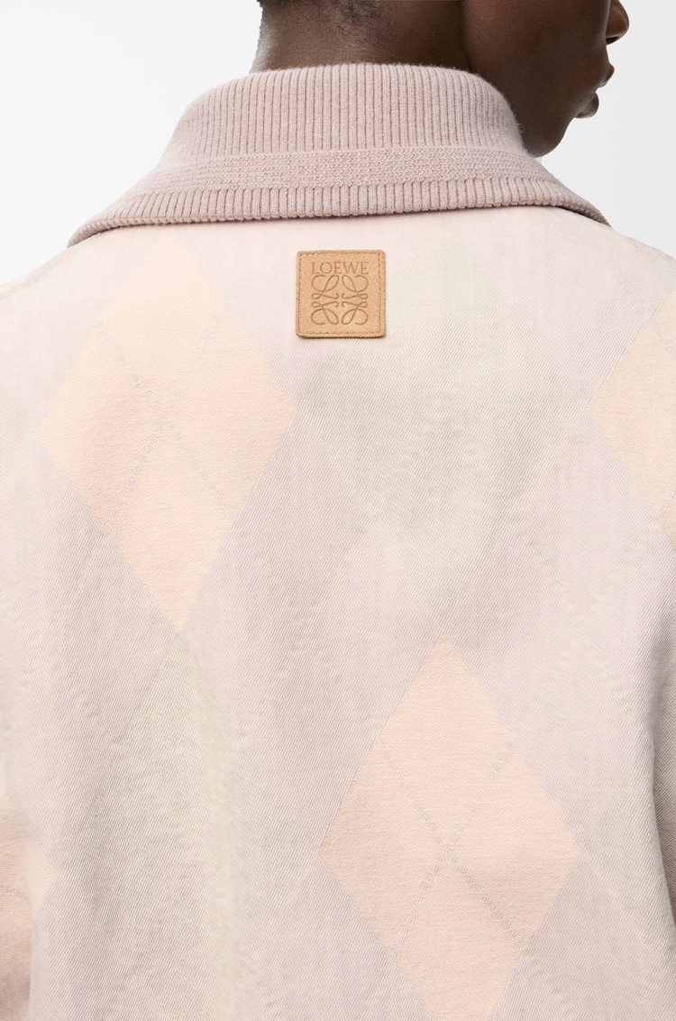 LOEWE Giacca con zip in denim Beige