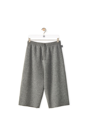 LOEWE Knit shorts in wool and cashmere Grey plp_rd