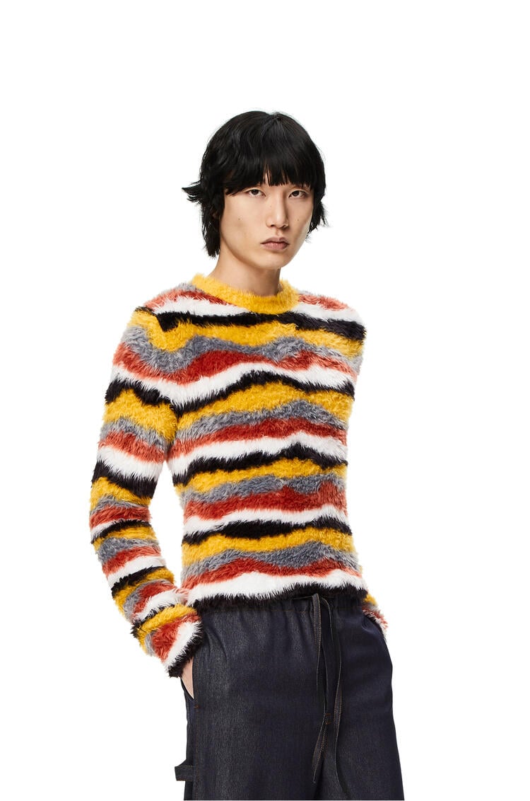 LOEWE Multicolour stripe sweater Brown Multitone pdp_rd