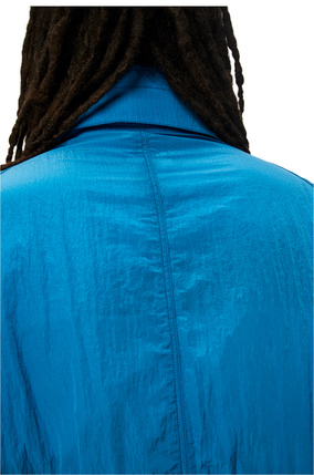 LOEWE Hooded parka in textured nylon Dark Teal Blue plp_rd