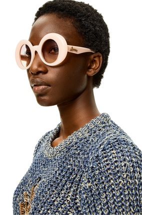 LOEWE Oversized round sunglasses in acetate Cotton Candy  plp_rd