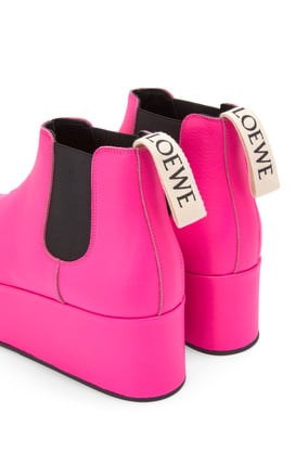 LOEWE Wedge Chelsea boot in calfskin Neon Pink plp_rd