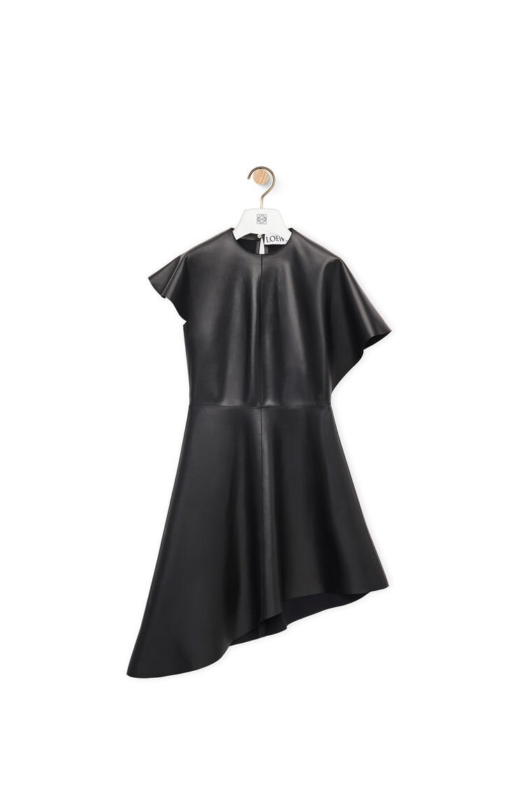 LOEWE Asymmetric dress in nappa Black