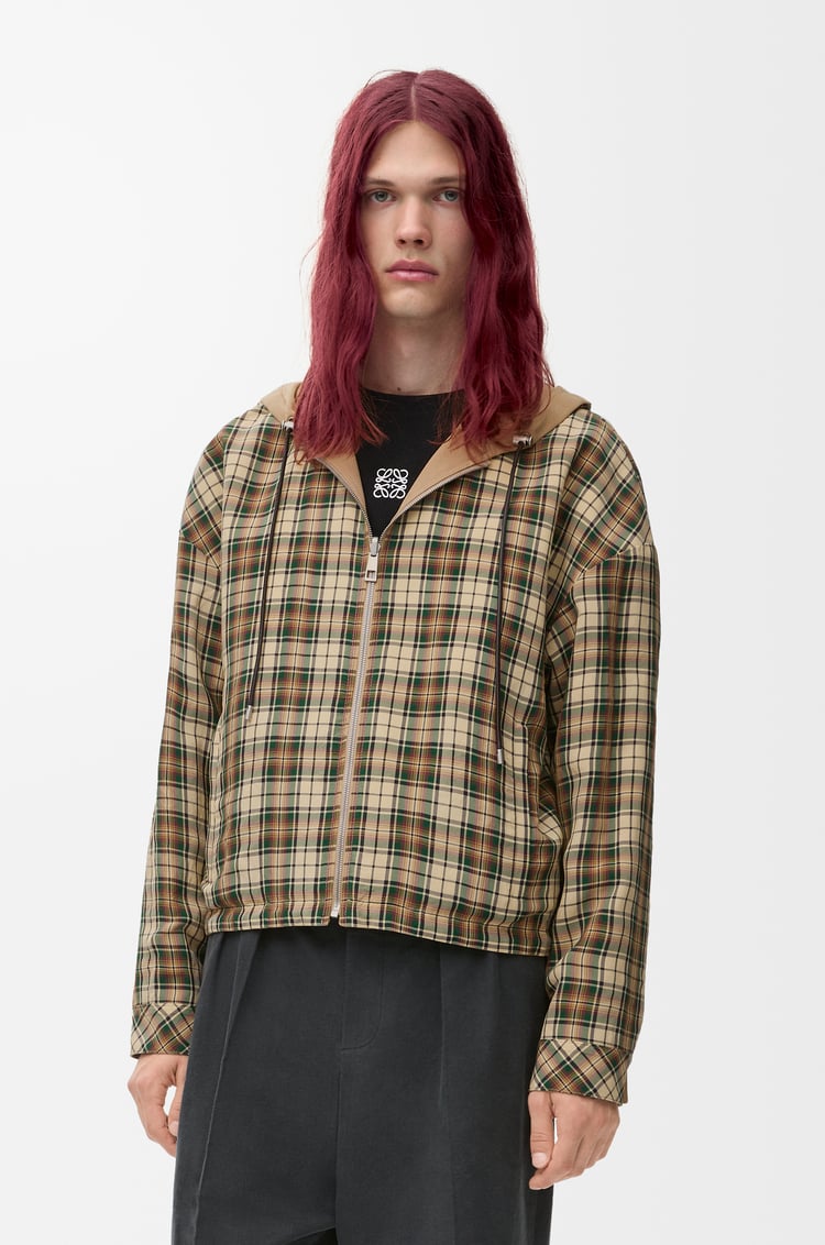 LOEWE Reversible jacket in cotton and silk Beige
