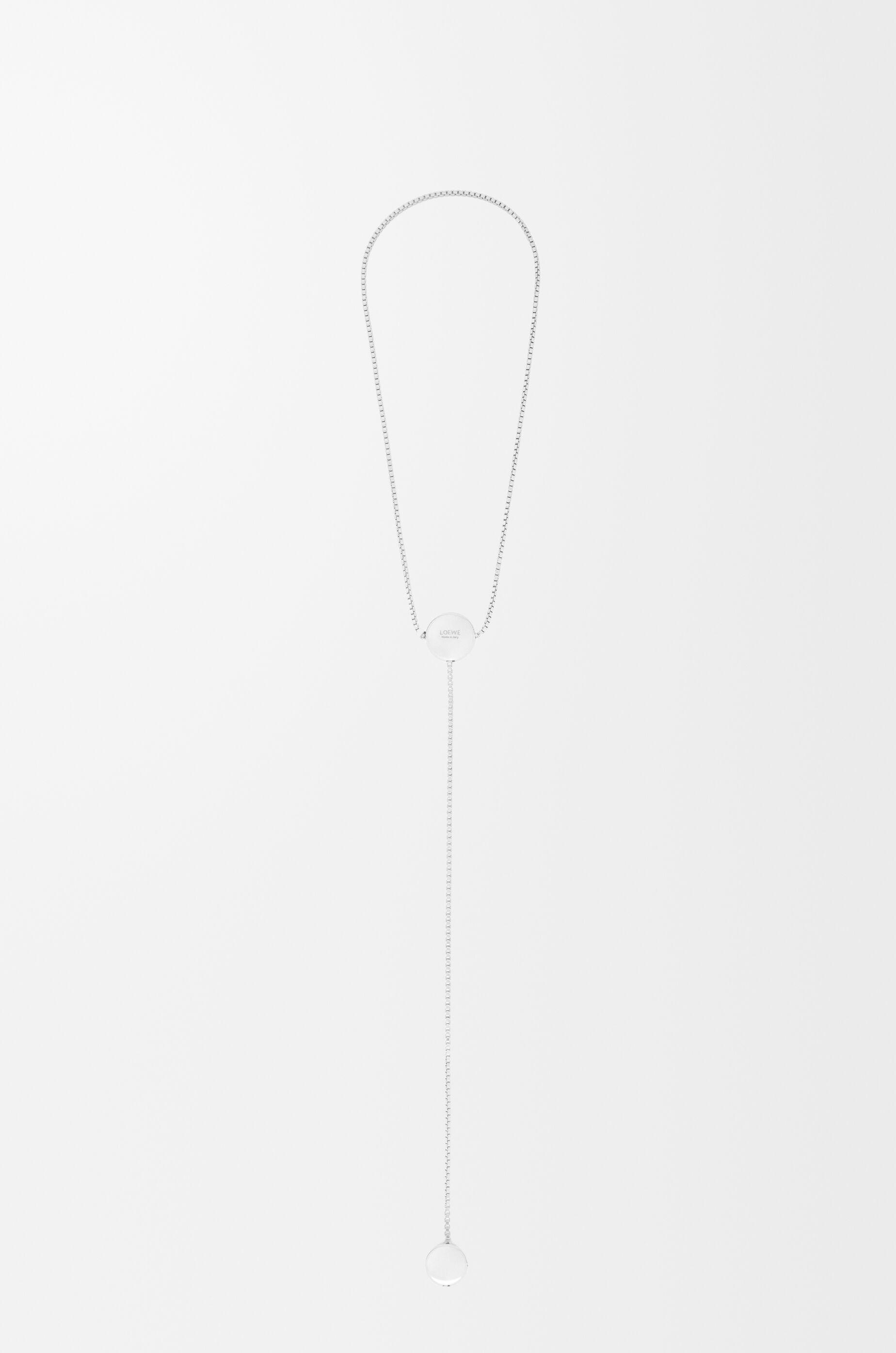 Anagram Pebble necklace in sterling silver Silver - LOEWE