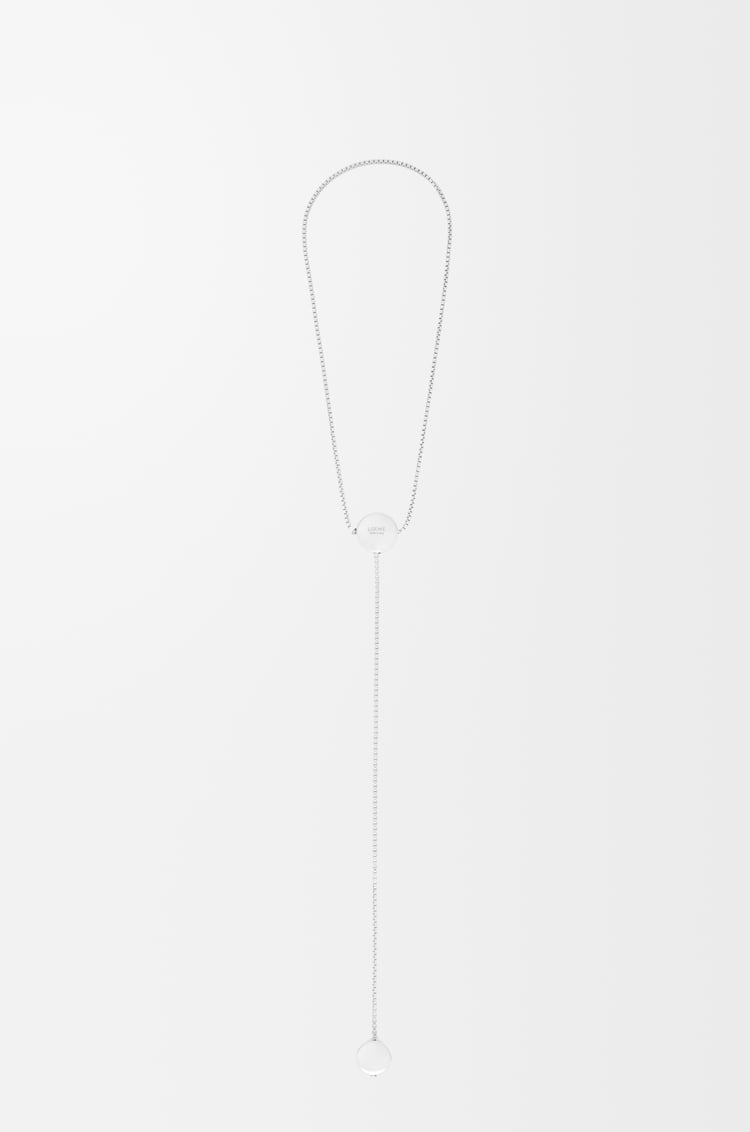 LOEWE Anagram Pebble necklace in sterling silver Silver