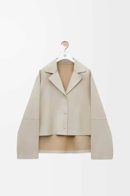 LOEWE Pyjama blouse in nappa lambskin Light Beige plp_rd