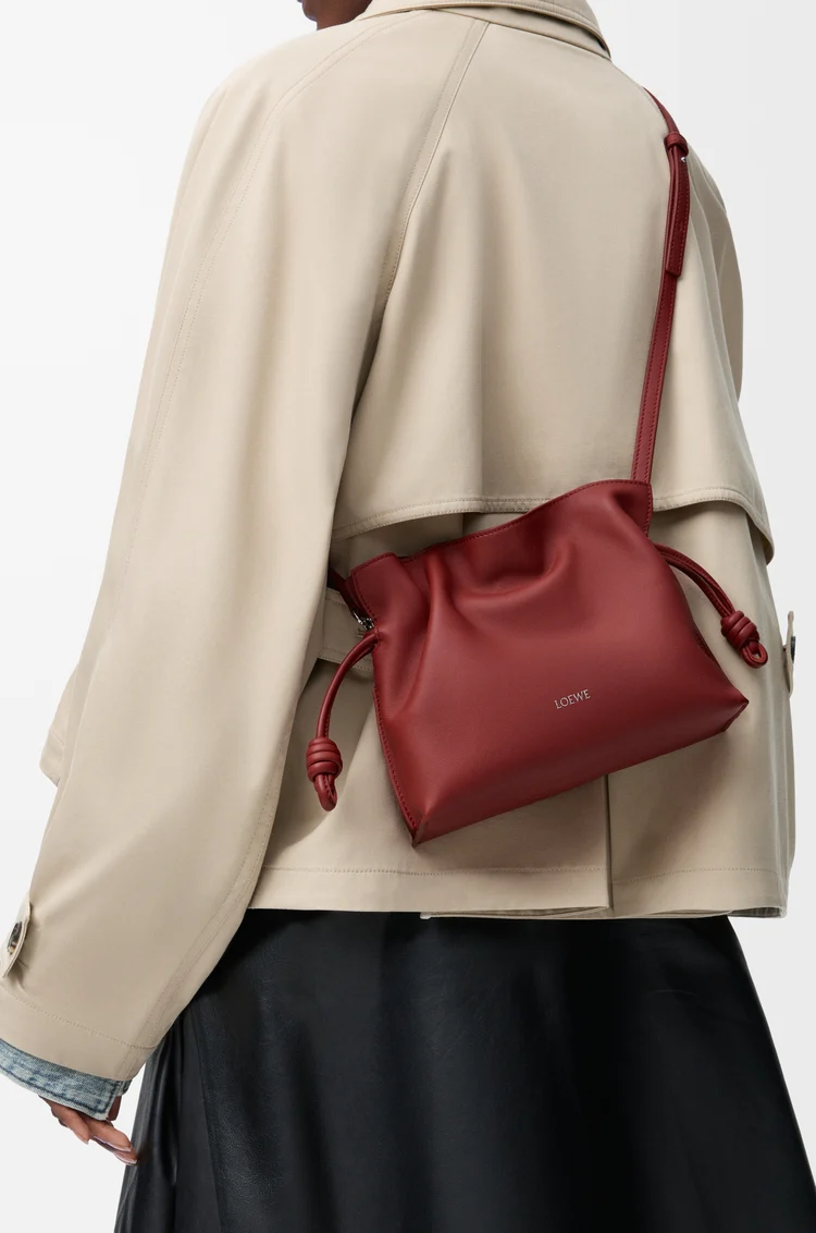 LOEWE フラメンコクラッチ ミニ（ナパカーフ） バーントレッド