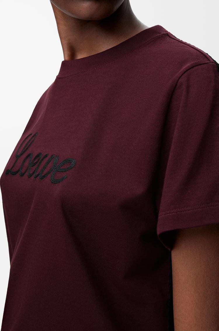 LOEWE T-shirt décontracté en coton Bordeaux