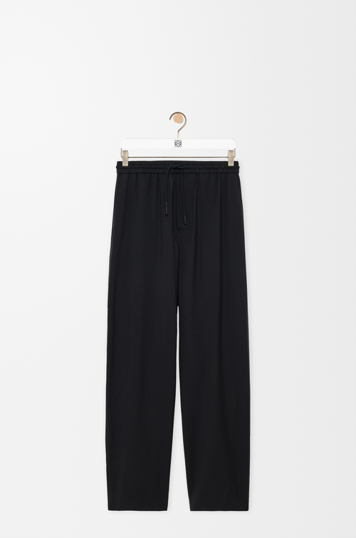 LOEWE Drawstring trousers in wool Black