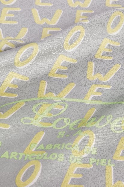 LOEWE LOEWE scarf in silk Grey/Cream plp_rd