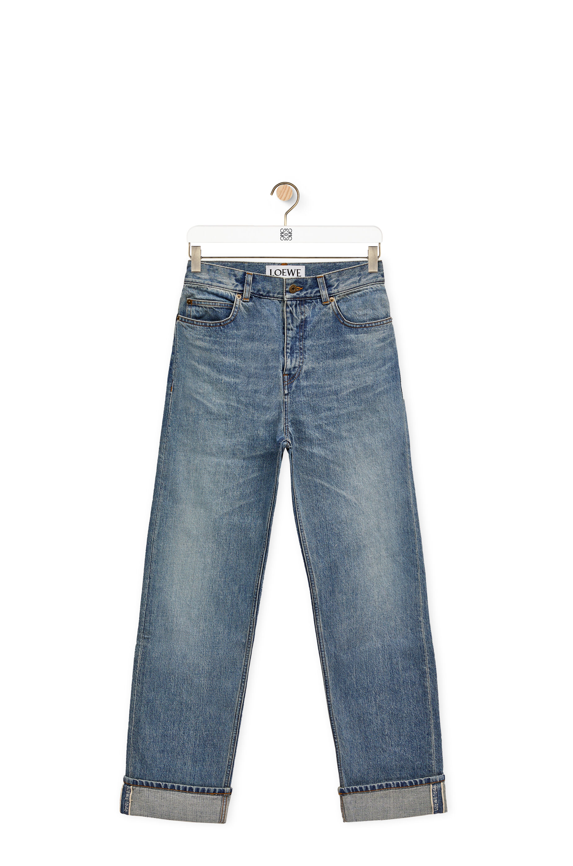 Straight leg jeans in denim Vintage Blue LOEWE