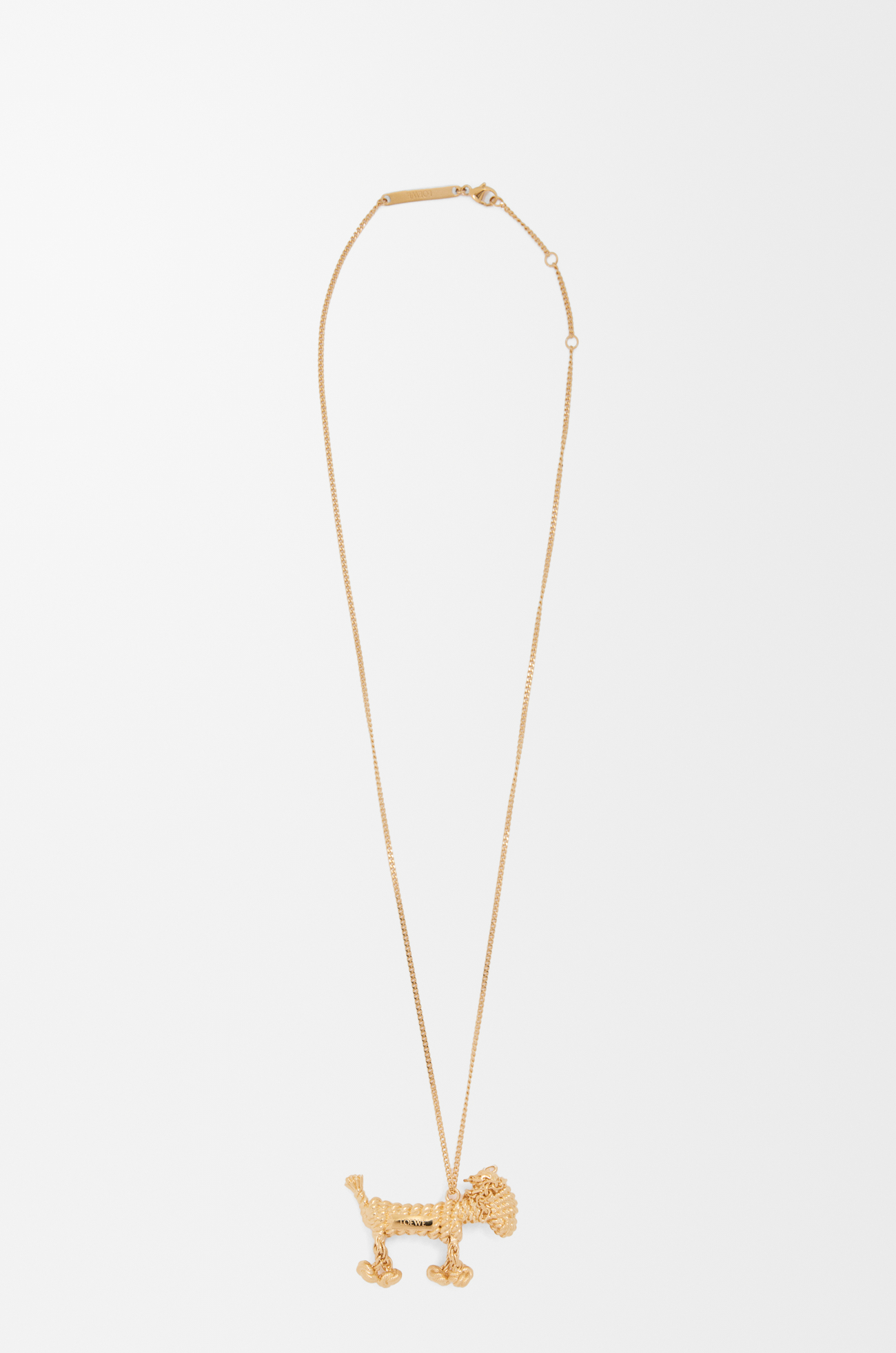LOEWE Collar Sausage Dog Dorado