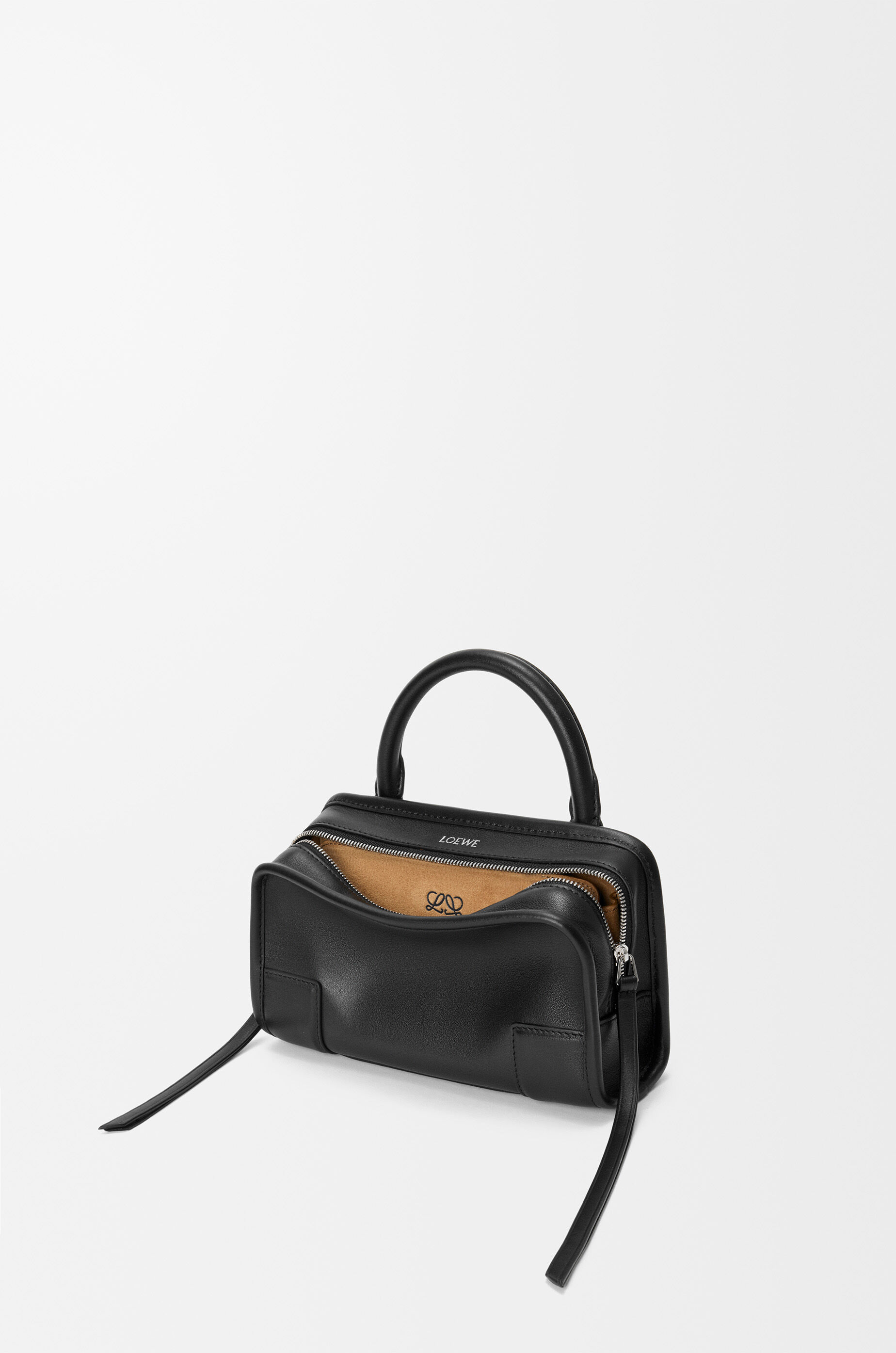 Mini Amazona 180 bag in soft calfskin Black - LOEWE USA Official