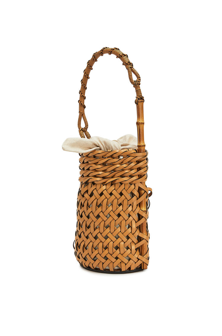 LOEWE Bucket pin bag in calfskin Light Caramel pdp_rd