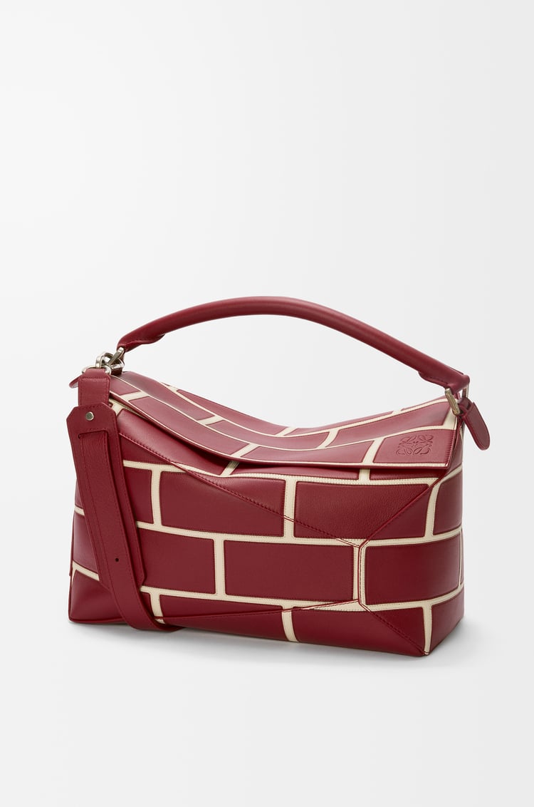 LOEWE パズルエッジ バッグ ラージ（クラシックカーフ） バーントレッド